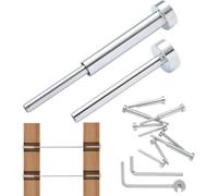 lot de 20 - Kit rampe de câbles invisible T316 inox 1/8'' - Logement invisible et extrémité de goujon matricé pour rampe de câbles - Tendeur matricé 1/8'' pour poteaux bois/métal - Matériel rampe de c