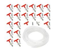 Lot de 20 kits d'arrosage automatiques Lagomorph avec tuyau de 10 m pour une structure d'arrosage efficace dans les enclos pour animaux de compagnie, sinon il y aura une propagation du CO2