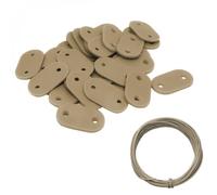 Lot de 20 kits de fixation pour brise vue, canisse anti-UV - Beige - Linxor beige