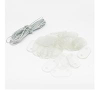 Accessoire cloture et grillage Linxor Lot de 20 kits de fixation pour brise vue - Transparent -