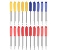 Lot de 20 lames de rechange compatibles avec Cricut Explore Air 2/3, Maker 3/4, Expression - Lot de lames de machine à découper comprenant 30, 45, 60 degrés à pointe fine et lames profondes