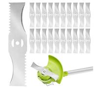 Lot de 20 lames de rechange en métal pour tondeuse à gazon