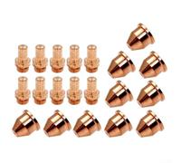 Lot de 20 lampes torches plasma consommables pour Eastwood pour Versa Cut 60 A avec embouts de tuyaux et électrodes adaptés pour les ateliers de soudage et de coupe