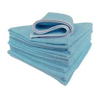 Lot de 20 lavettes Microfibres Bleu 38 cm x 40 cm * Nicols