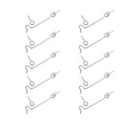 Lot de 20 loquets à crochet et œillet de 5,1 cm/6,3 cm/7,4 cm/9,9 cm/12,4 cm avec crochets de cabine et loquet à œillet pour portail, porte pivotante, fenêtre, cages pour animaux domestiques, volets