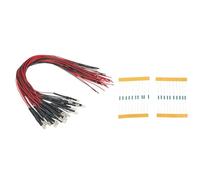 Lot de 20 lumières LED miniatures blanc chaud 3 mm - Accessoires éclairés pour modélisme de chemin de fer - Tension de 12 V à 18 V pour décoration de maison et de gare