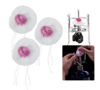 Lot de 20 Manchons de Lampe à Gaz, Universels de Rechange pour Lampe à Gaz à Incandescence Manchons de Kérosène en Maille Légère avec Cordon pour Camping, Randonnée, Blanc et Rose