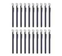 Lot de 20 manomètres de pneu en forme de crayon, 10 à 50 psi, jauge d'air de poche pour voiture, camion, moto, vérificateur de pneus en acier inoxydable avec lectures à double