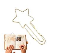Lot de 20 marque-pages avec pince en métal, clips pour pages de journal, pour voyageur, université, maison, école, travail, bloc-notes et journal