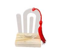 Lot de 20 marque-pages vierges en acrylique - Marqueur de page - Fournitures scolaires pour projets manuels