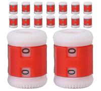 Lot De 20 Marqueurs De Mailles Au Crochet En Plastique Rouge Avec Cadenas Et Compteur De Rangs Pour Tricot, Couture Et Loisirs Créatifs