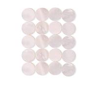 Lot de 20 marqueurs pour touche de guitare, basse, ukulélé, mandoline - 5 mm - Blanc nacré - Accessoires d'instruments de musique