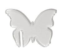 Lot de 20 marqueurs vierges en acrylique transparent pour verre à champagne, dragées de mariage, cartes d'escorte vierges, marqueurs pour verres à vin (transparent)