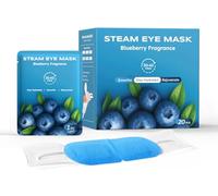 Lot de 20 masques à vapeur pour les yeux secs, compresse chaude pour soulager la fatigue oculaire et les poches, masque chauffant pour le sommeil, essentiels de voyage, cadeau de relaxation spa pour