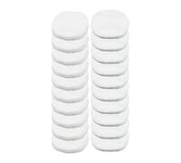 Lot de 20 mèches rondes en fibre de céramique pour cheminées de table 6 x 1 cm Mèches de rechange en laine résistante à la chaleur pour cheminées à l'éthanol