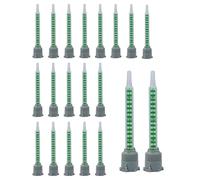 Lot de 20 mélangeurs statiques pour colle 2K, buse de mélange statique 1:1 pour pistolet à colle 2K AB, tube mélangeur de colle plastique