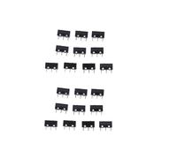 Lot de 20 micro-interrupteurs D2FC-F-7N 10 m pour souris de remplacement test¿¿ - Bouton-poussoir - Noir - ON-OFF