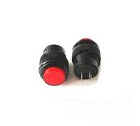 Lot de 20 micro-interrupteurs d'alimentation à LED, verrouillage avec bouton circulaire, interrupteur clé universel, 16 mm, 3 A, 250 V, 4 broches, R16-503AD(R16-503AD red)