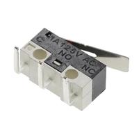 Lot de 20 micro-interrupteurs de fin de course à 3 broches avec levier à galet et poignée longue, interrupteur à bouton-poussoir momentané SPDT(BENT FOOT-3,20PCS)