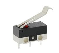 Lot de 20 micro-interrupteurs fin course à 3 broches, levier galet long manche, bouton-poussoir momentané SPDT, compatible avec souris, accessoires bricolage(BENT HANDLE,1000PCS)