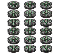 Lot de 20 Mini Boussoles Compactes en Plastique Mini Boussoles Portables De Randonnée De Navigation De Poche pour Femmes