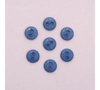 Lot de 20 Mini Boutons 9mm 2 Trous - Bleu Clair