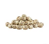 Lot de 20 mini citrouilles en résine pour Halloween avec visages de grimace, adaptées pour les travaux manuels, la décoration saisonnière de la maison et les accessoires de maison de poupée