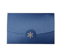 Lot De 20 Mini Enveloppes Occidentales En Papier Vierge,Lot De 13 Couleurs,Flocons De Neige Bronzants,Cadeau De Noël - Type Lake Blue 20pcs