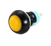 Lot de 20 mini-interrupteurs à bouton-poussoir ronds, PBS-33A autobloquant/33B auto-réinitialisable, 2 broches, 12 mm, 3 A 250 V CA/1 A 125 V CA, équipement électrique(PBS-33A Yellow,6pcs)