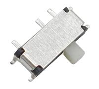 Lot de 20 mini interrupteurs coulissants à 7 broches, marche/arrêt, 2 positions, micro interrupteur à bascule coulissant 1P2T H = 1,5 mm, interrupteur coulissant horizontal miniature SMD