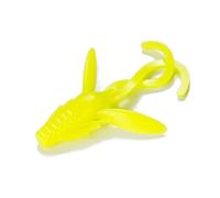 Lot de 20 Mini leurres flottants for crevettes - Appâts Souples phosphorescents for la pêche inversée et en ruisseau, spécialement conçus for Les Poissons Mandarins et Les Bars(Geel)
