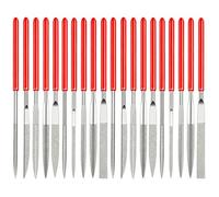 Lot de 20 Mini Limes Aiguilles 3x140mm, Ensemble de Lime Metal et Lime Verre pour Modelisme, Bricolage, Polissage de Précision, Outils Manuels Assortis pour Métal à Repousser et Sculpture