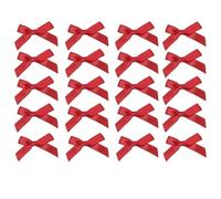 Lot de 20 mini pinces à cheveux rouges en ruban pour cheveux, barrettes à cheveux mignonnes pour filles, pinces et barrettes, accessoires pour cheveux, mini nœud pour femmes et tout-petits