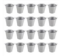 Lot de 20 mini pots de fleurs portables en métal, vases et jardinières, jolies boîtes à bonbons pour la décoration de mariages et de la maison