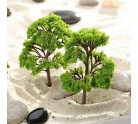 Lot de 20 modèles d'arbres miniatures - Accessoires de modélisme - Train - Arbres - Paysage - Diorama - Arbre architectural - Pièces - Modèles d'arbres pour bricolage - Mini paysage