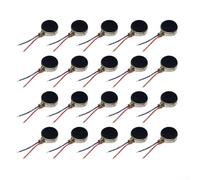 Lot de 20 moteurs à vibrations 1027 3,0 V CC compact à bouton plat pour smartphones, jouets électriques, appareils portables et petits projets électroniques