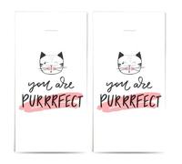 Lot de 20 mouchoirs individuels avec motifs d'animaux - Vous êtes parfait. 2 paquets de 10 mouchoirs individuels imprimés en cadeau.