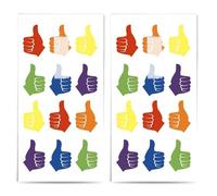 Lot de 20 mouchoirs individuels modernes avec pouce haut. 2 paquets de 10 mouchoirs individuels imprimés en cadeau.