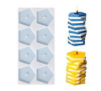 Lot de 20 moules pentagonaux en silicone - Longueur de la mèche : 10,2 cm, 20 cm, 30 cm - Multifonctions - Pour Noël