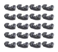 Lot de 20 mousquetons en nylon pour camping - Accessoires de tente - Multifonctions - Pour équipement de camping - Petites tentes pour lumières suspendues à l'auvent - Boucles de lanière robustes