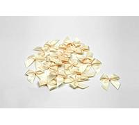 Lot de 20 nœuds en satin 2,5 x 3 cm Couleur unie Nœuds décoratifs pour mariage baptême communion , Tissu, champagner 815