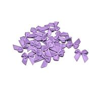 Lot de 20 nœuds en satin 2,5 x 3 cm Couleur unie Nœuds décoratifs pour mariage baptême communion , Tissu, flieder 464