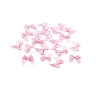 Lot de 20 nœuds en satin 2,5 x 3 cm rose tendre 123