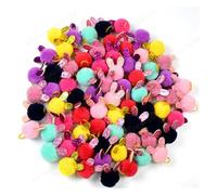 Lot de 20 nœuds for poils de chien et de chat, mélange de couleurs, nœuds for poils de chien, bandes en caoutchouc faites à la main, accessoires de toilettage for animaux de compagnie(Mix color-04)