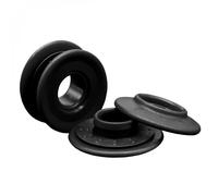 Lot de 20 oeillets à clipser pour bâche - Linxor - Noir - Diamètre 12mm - Résistants - Polypropylène