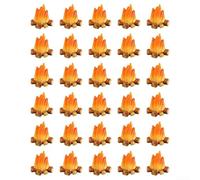 Lot de 20 ou 30 décorations en résine pour aménagement paysager miniature, jardin, feu de camp et maison de poupée (30 pièces)