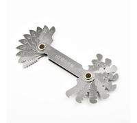 Lot de 20 outils de mesure de filetage métrique professionnel 55 et 60 degrés pour une évaluation précise du filetage (système métrique 0,5-7,0, 60 degrés)