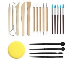 Lot de 20 outils de modélisation, outils de poterie, de modélisation, convient pour les professionnels, les débutants, les céramiques, les artistes et les artisans, ils peuvent être utilisés pour