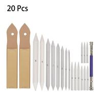 Lot De 20 Outils De Peinture, Pointe De Stylo À Gratter, Planche À Sable, Prolongateur De Crayon, Stylo De Frottis, Outil De Peinture Artistique