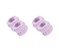 Lot de 20 paires de bracelets de cheveux réutilisables pour tresses, serviettes douces pour se laver le visage pour femmes et filles, pour yoga, course à pied, sport, fêtes, festivals (violet)